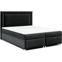 BOXBETT Trinity K-3 Bonellfederkern inkl. Topper - Schwarz, Holz/Holzwerkstoff (140/200cm) - Best For Home