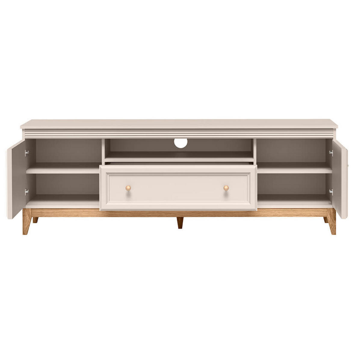 TV-LOWBOARD Windsor W-9 179 x 61,5 x 40,5 cm Kaschmir - Kaschmir/Eichefarben, Eichenholz/Holzwerkstoff (179/61.5/40.5cm) - Koseto