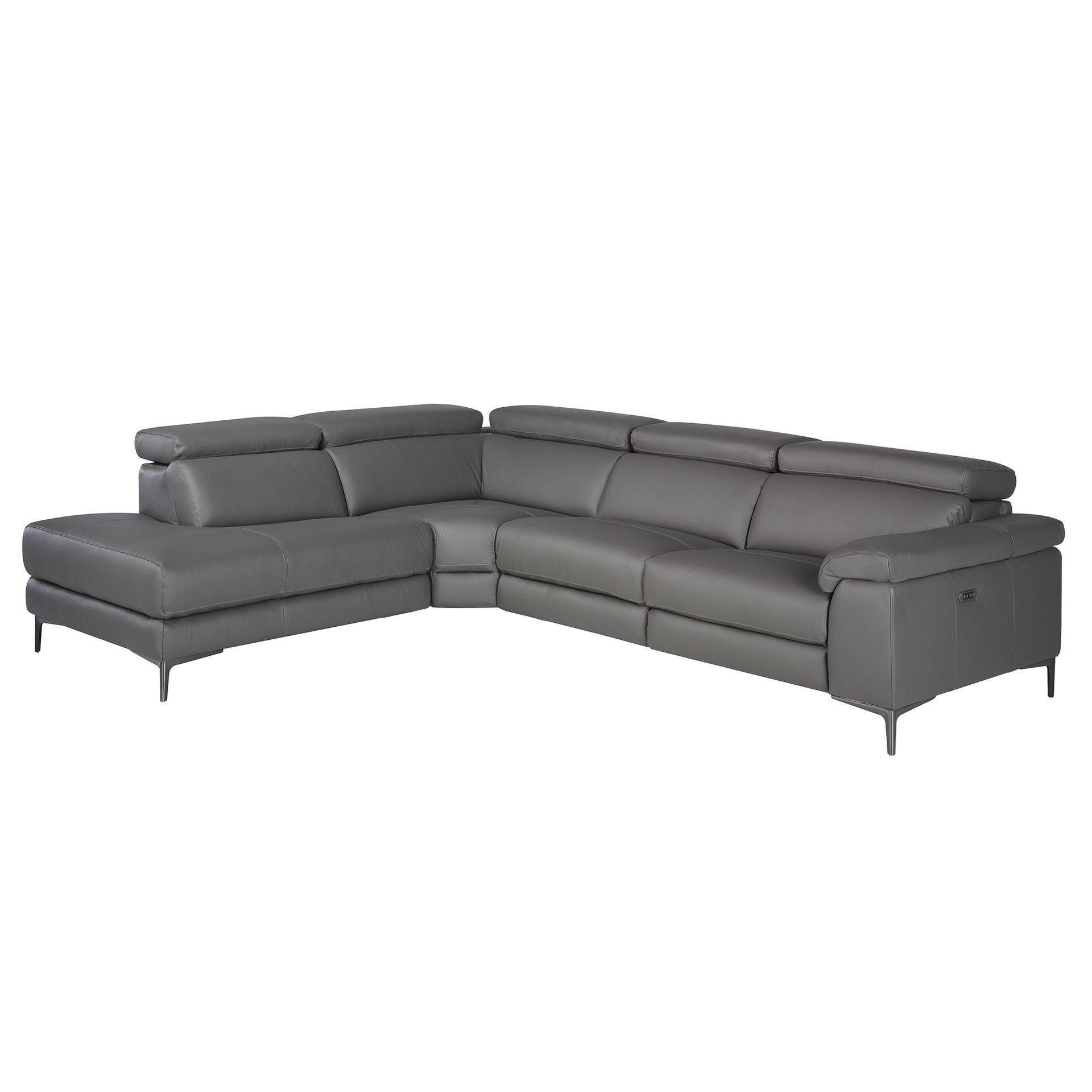 Angel Cerda Ecksofa Dunkelgrau, Schwarz 295x232 cm