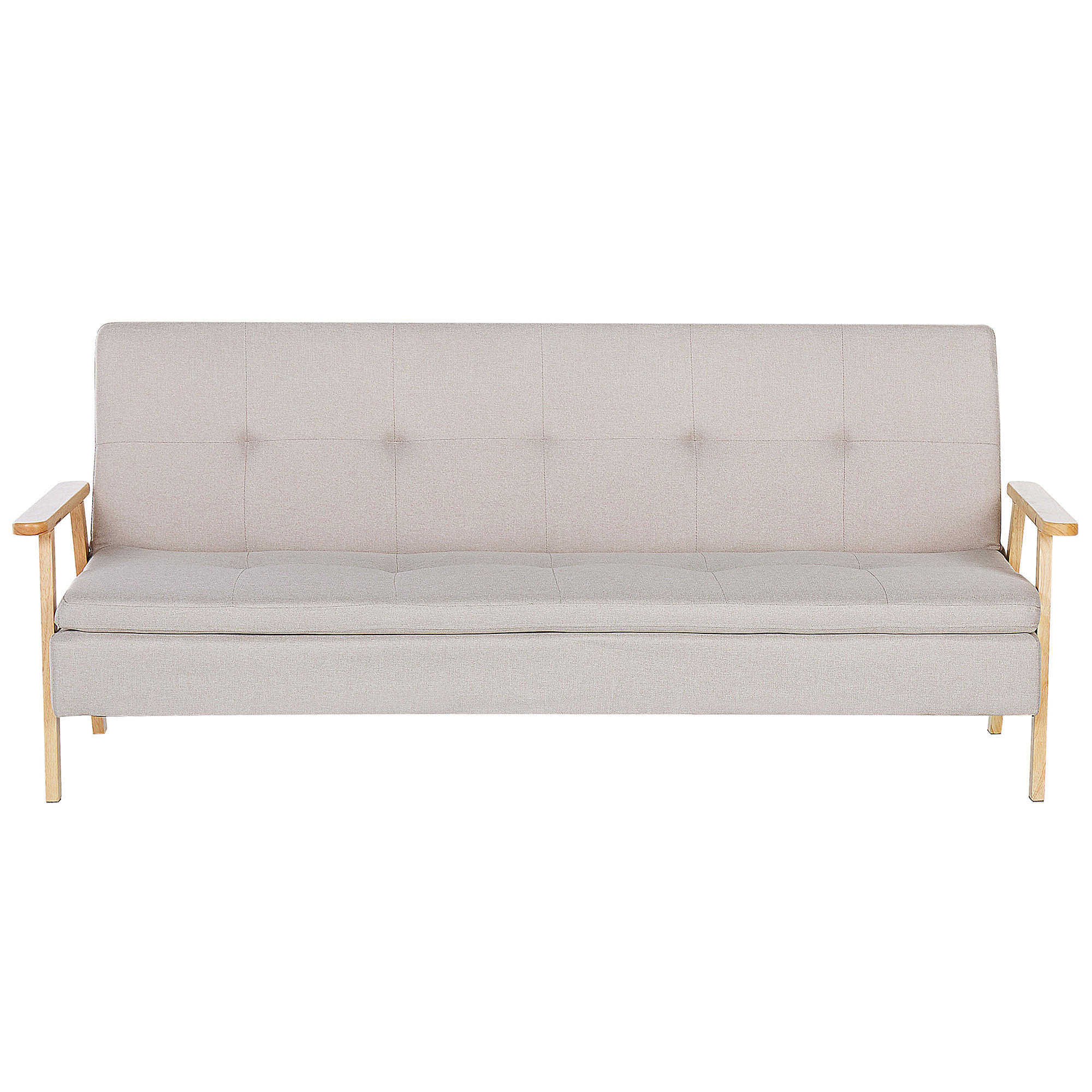 SCHLAFSOFA Polsterbezug Beige Tjorn - Beige, Textil (204/84/85cm) - Beliani