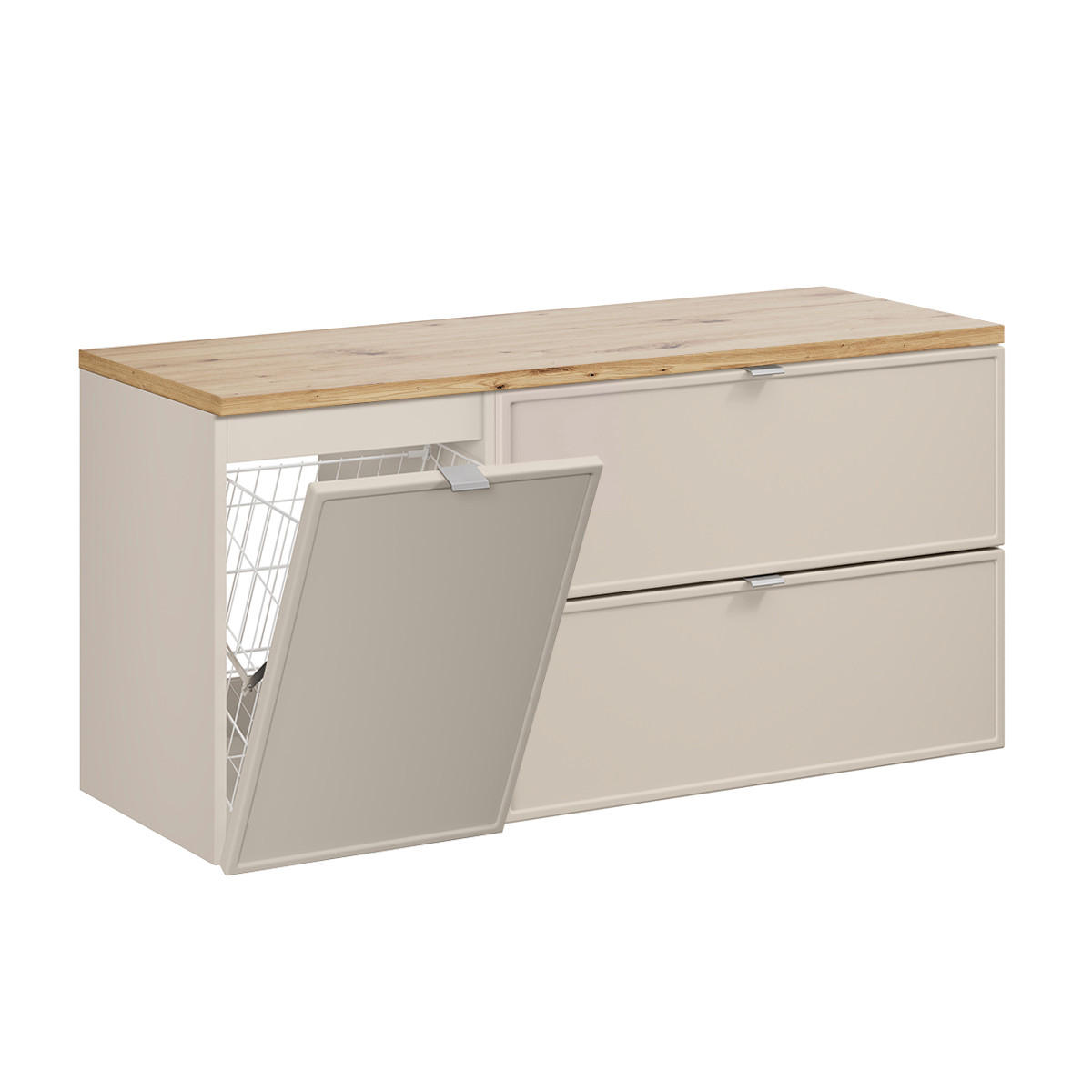 SKŘÍŇKA POD UMYVADLO 120.6cm Alba Kašmír - béžová, kompozitní dřevo (120.6/59/46cm) - Petits-meubles