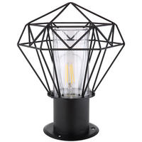 WEGELEUCHTE HORACE Gitterschirm Schwarz - Schwarz, Metall (22.5/25.5/31.5cm) - Globo Lighting