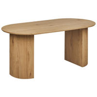 JÍDELNÍ STŮL Světle hnědý 180/90 cm Savory - hnědá, kompozitní dřevo (180/90/75cm) - Beliani