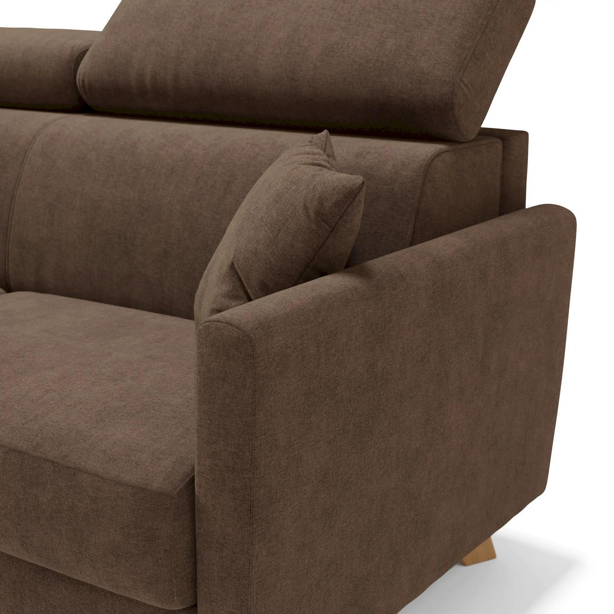 SCHLAFSOFA Francy - Braun, Metall (180/92/97cm) - Divani.store