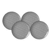 DESSERTTELLER Takeo Leaves schwarz-weiß ø 21,5 cm 4er Set - Schwarz/Weiß, Keramik (21.5cm) - Ritzenhoff Breker