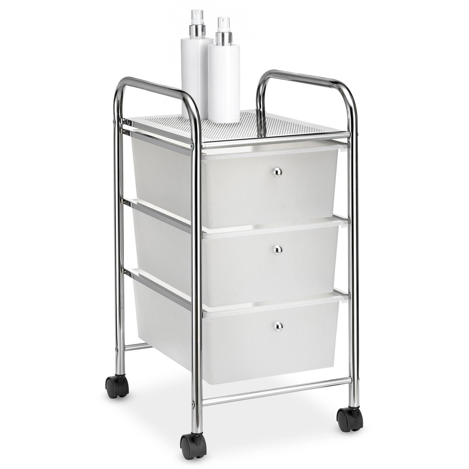 BADROLLWAGEN GINA - Transparent, Kunststoff/Metall (33/64/40cm) - IDIMEX