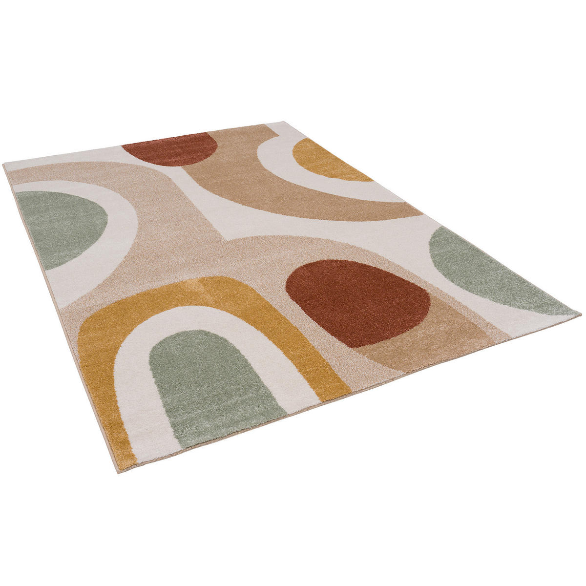 DESIGNER TEPPICH FARO RETRO - Beige, Textil (120/170cm) - Pergamon