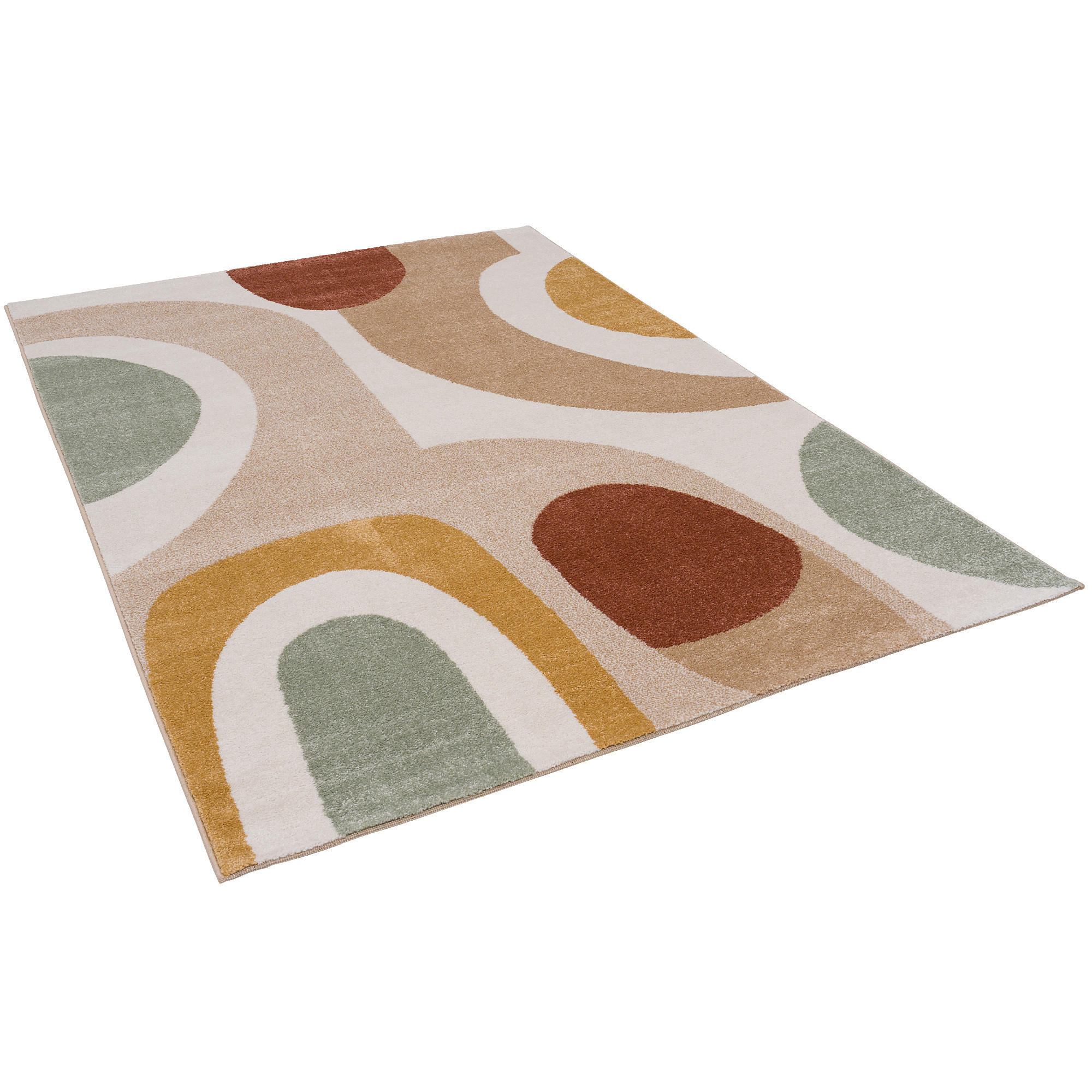 Thumbnail - Pergamon Designer, Beige, Textil, 80x150 cm, Teppiche & Böden, Teppiche, Moderne Teppiche