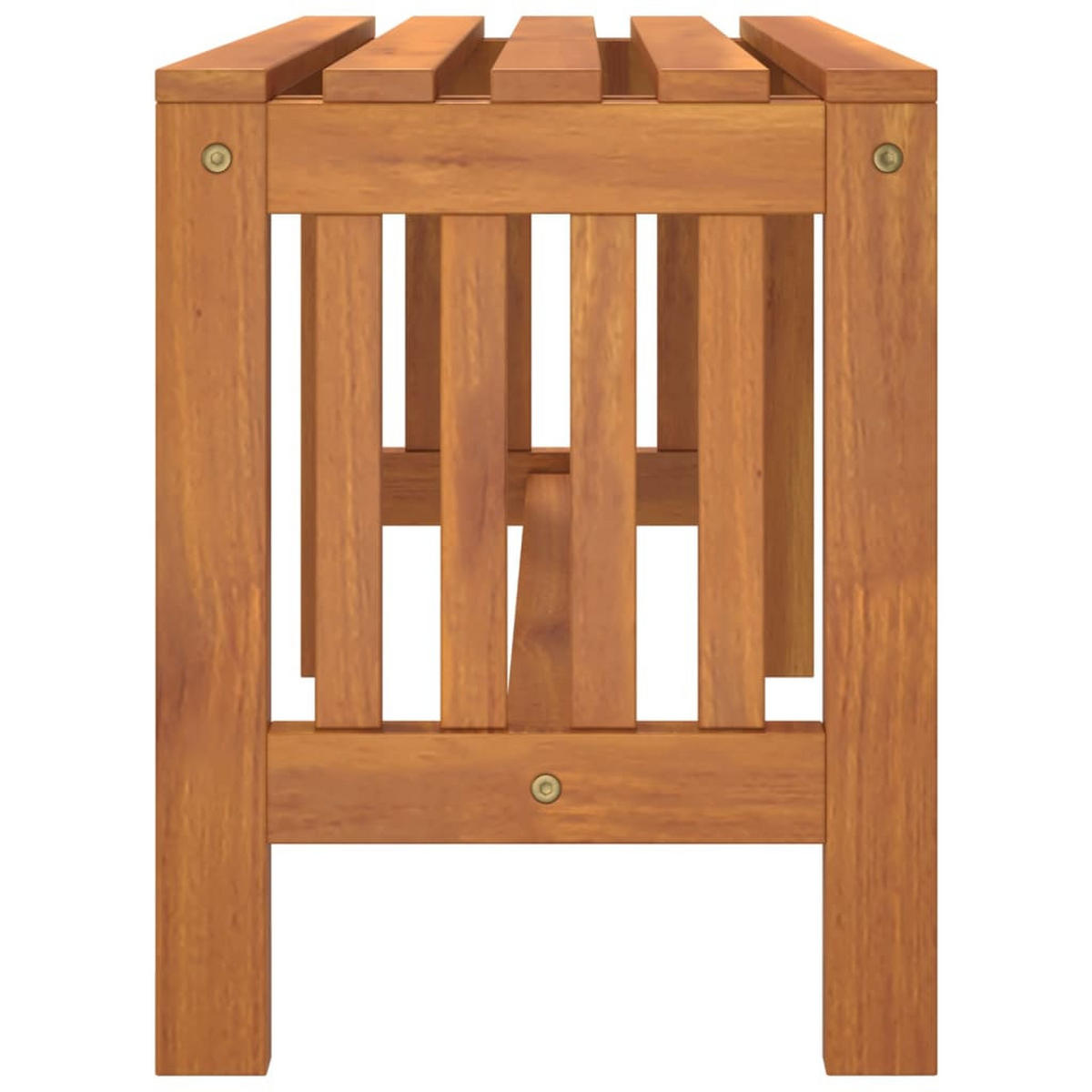 GARTENBANK 80 Cm Massivholz Eukalyptus - Braun, Holz (80/45/35cm) - vidaXL