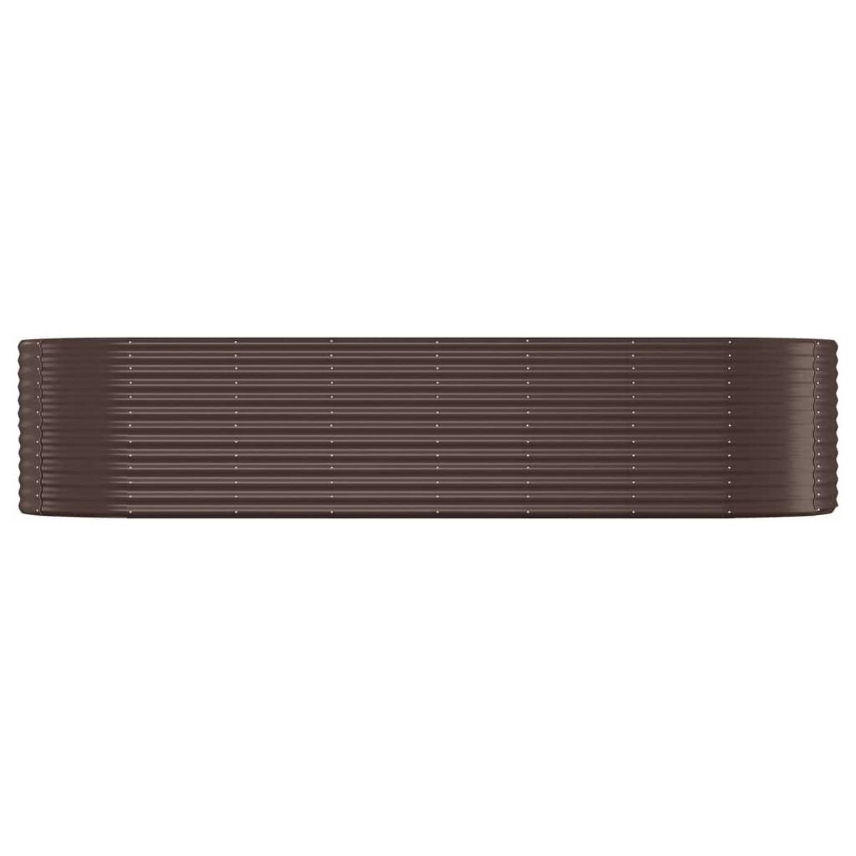 HOCHBEET Verzinkter Stahl 322x100x68 cm Braun - Braun, Metall (100/68/322cm) - furnicato