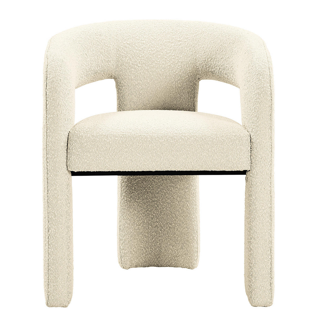 ARMLEHNENSTUHL - 2er-Set - Creme, Textil (64/75/60cm) - home24