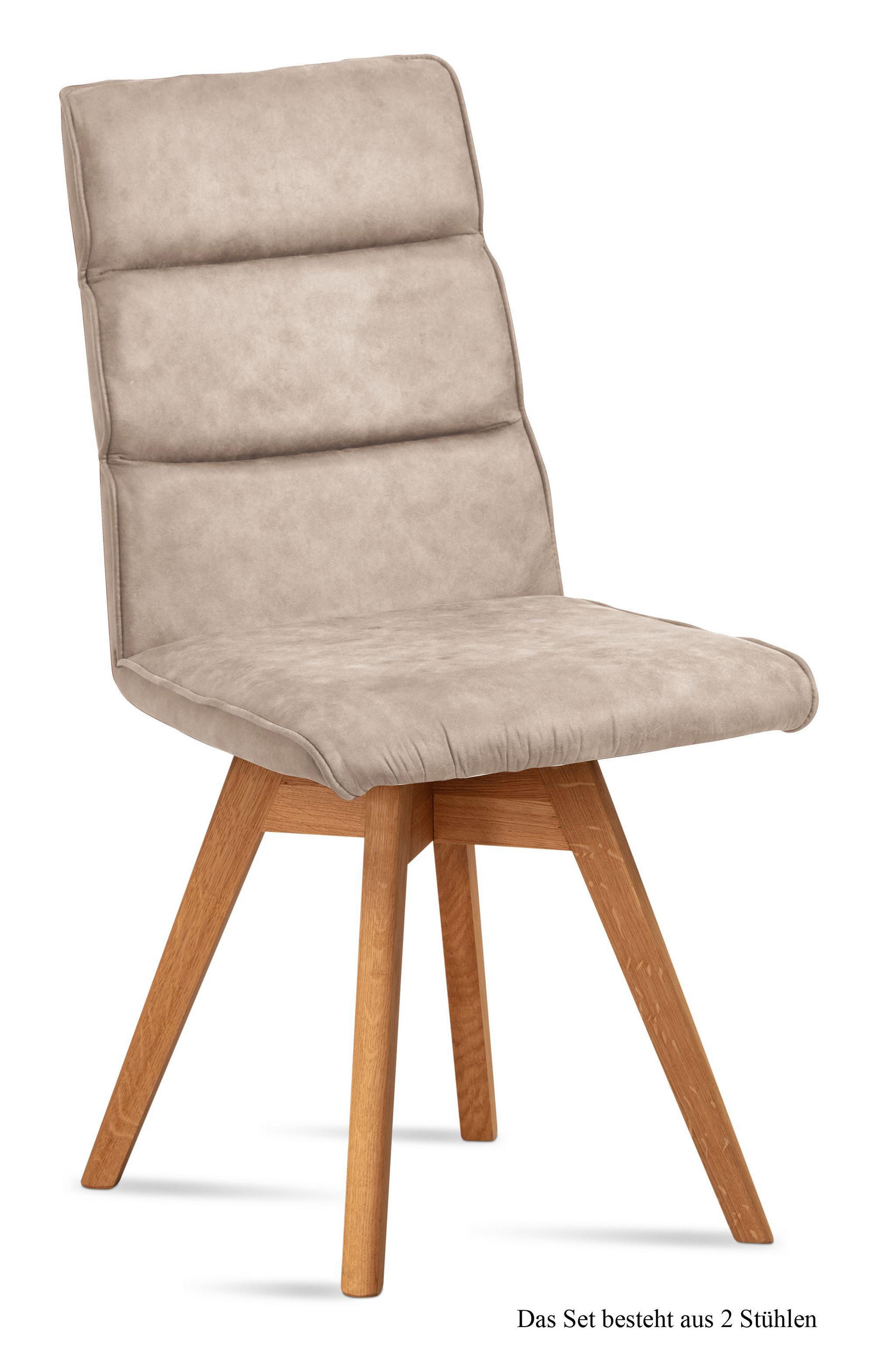 ESSZIMMERSTUHL drehbar (2er-Set) Doris 47x92x60 Eiche geölt/Natur - Eichefarben/Naturfarben, Kunststoff (60/92/47cm) - 58aufmkessel