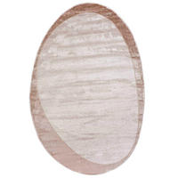 TEPPICH Beige Abstrakt - Kurzflor Unregelmäßig Unregelmäßige Form - Creme - 140 x 200 cm - Ecru, Textil (140/200cm) - Mazovia