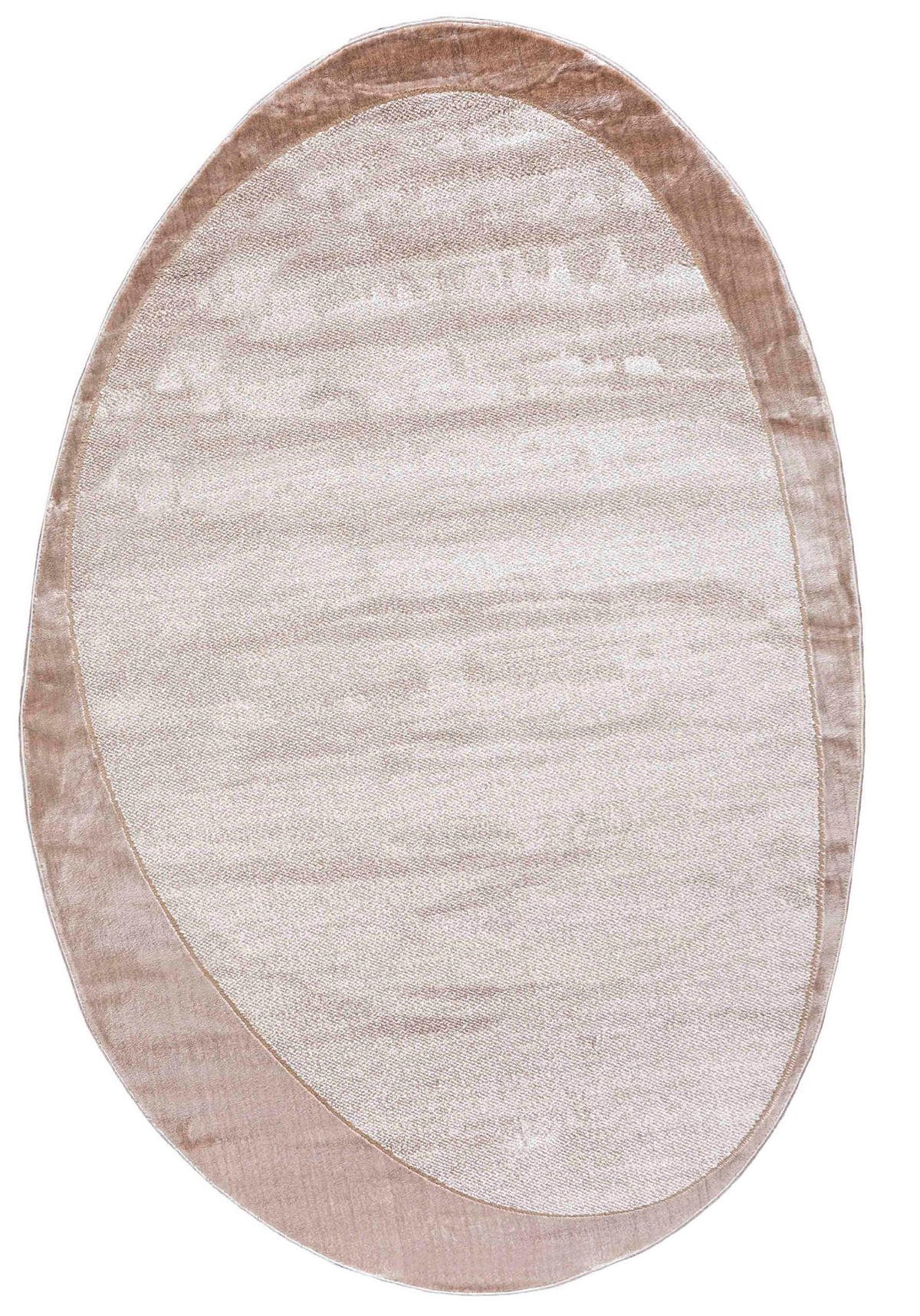 TEPPICH Beige Abstrakt - Kurzflor Unregelmäßig Unregelmäßige Form - Creme - 140 x 200 cm - Ecru, Textil (140/200cm) - Mazovia