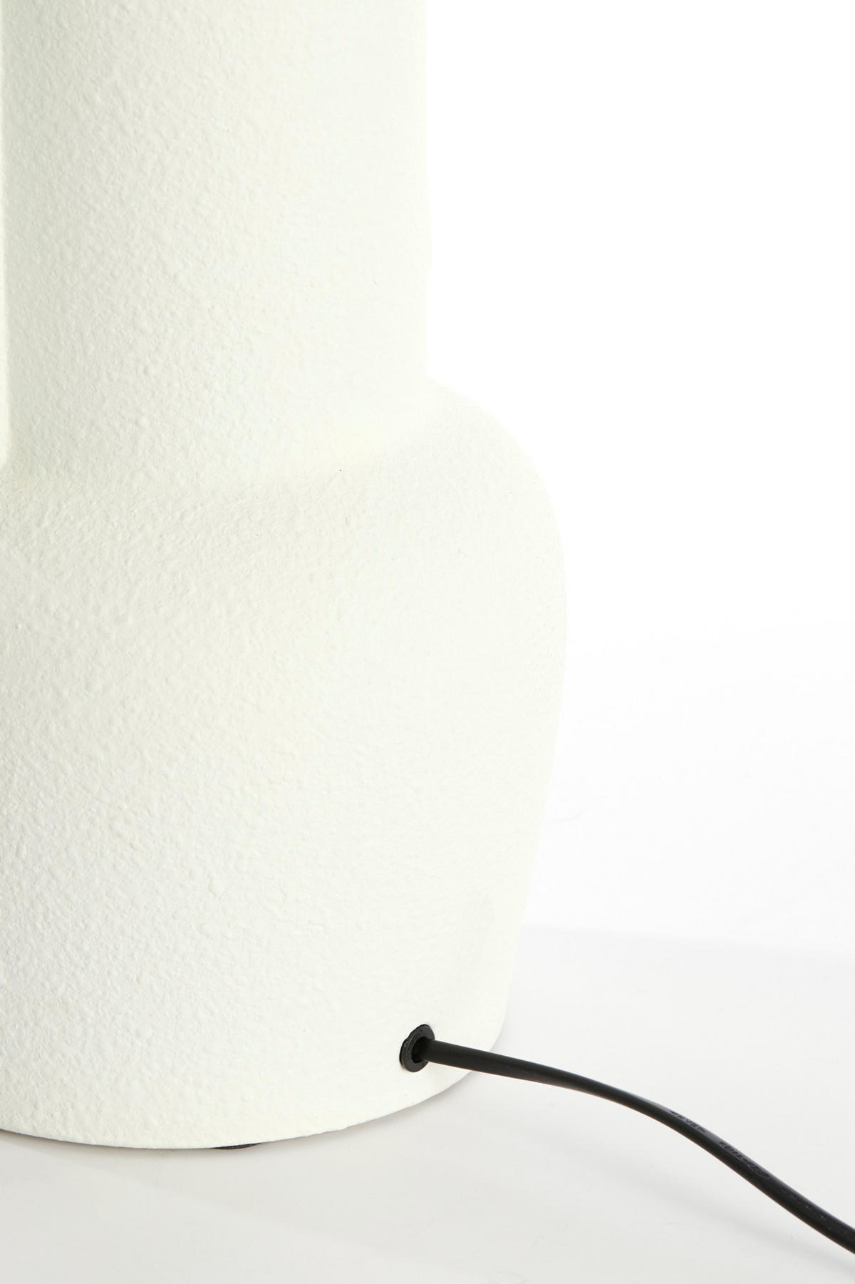 LAMPENFUSS Mataram Weiß Ø19,5/47 cm - Braun, Keramik (19.5/19.5/47cm) - Light & Living