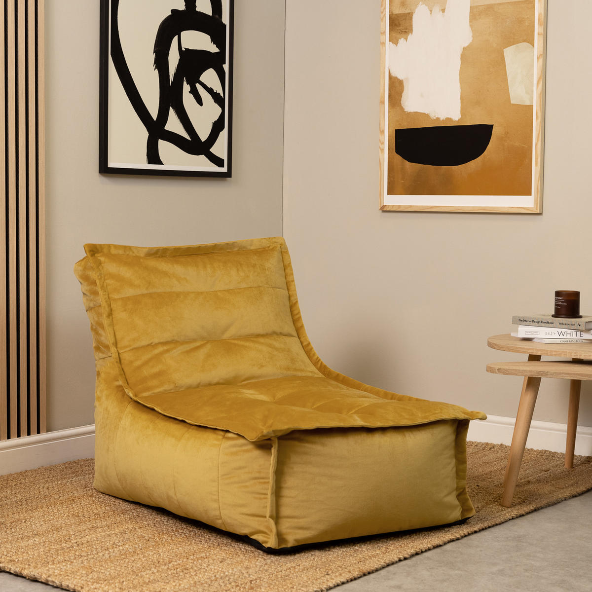SITZSACK Sofa Dolce, 3-er set - Gelb, Kunststoff (237/68/90cm) - icon