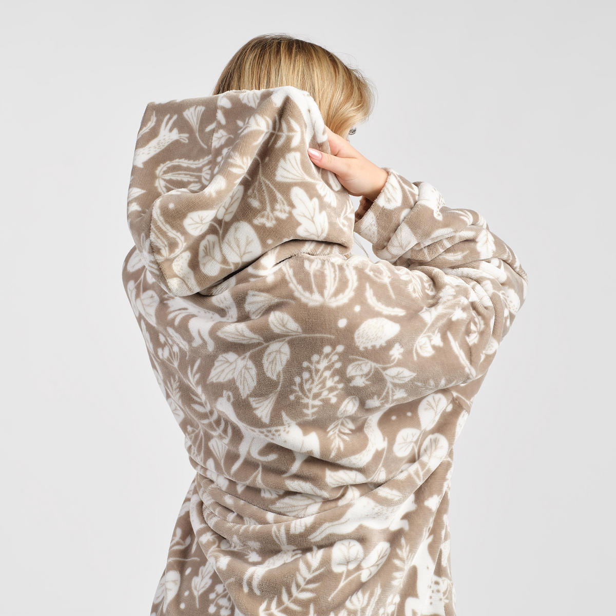 PONCHO Misne - Beige, Textil (Einheitsgrößenull) - home&you