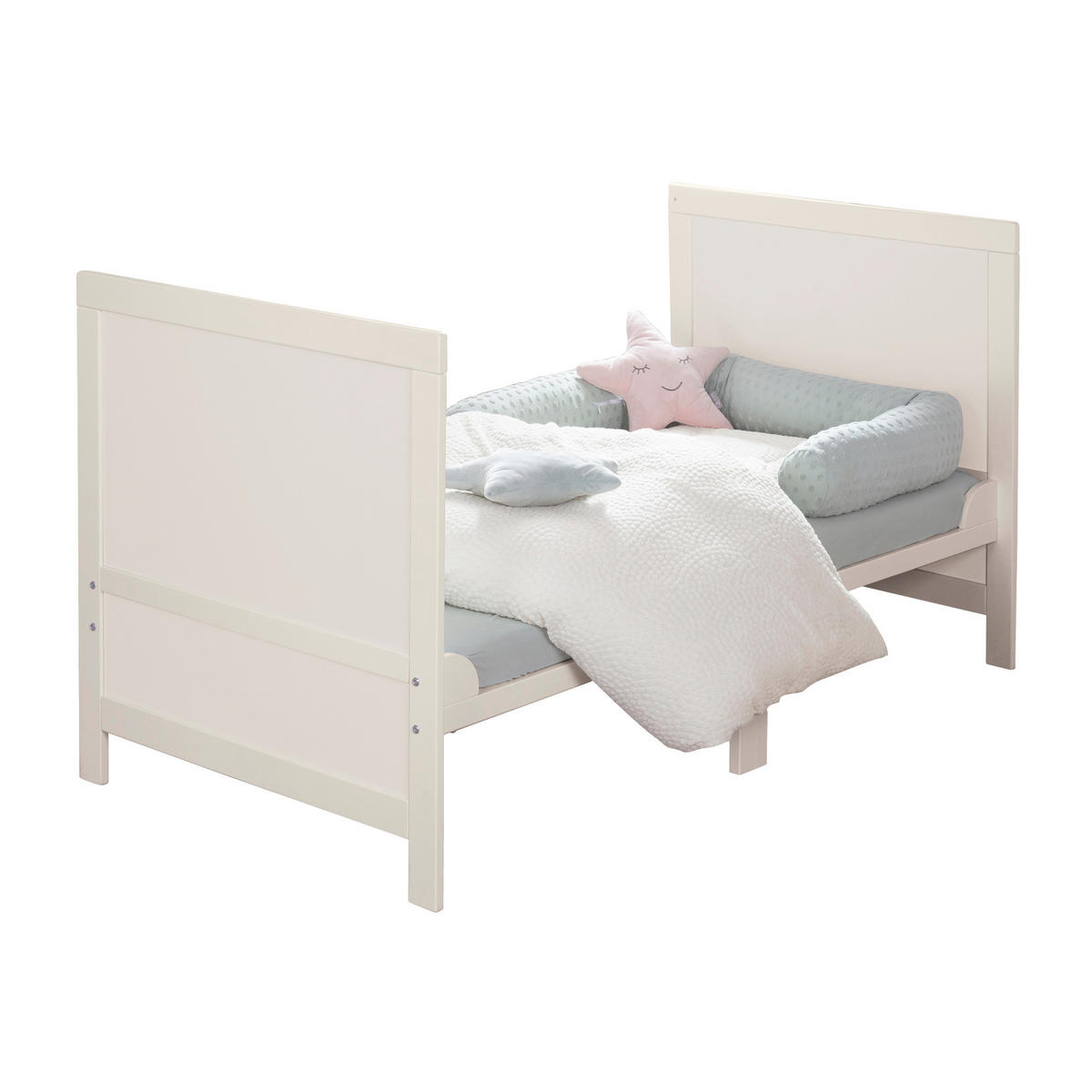 SPJÄLSÄNG Easy Sleep 70 x 140 cm - Ljusgrå, Träbaserade material (70/140cm) - Roba