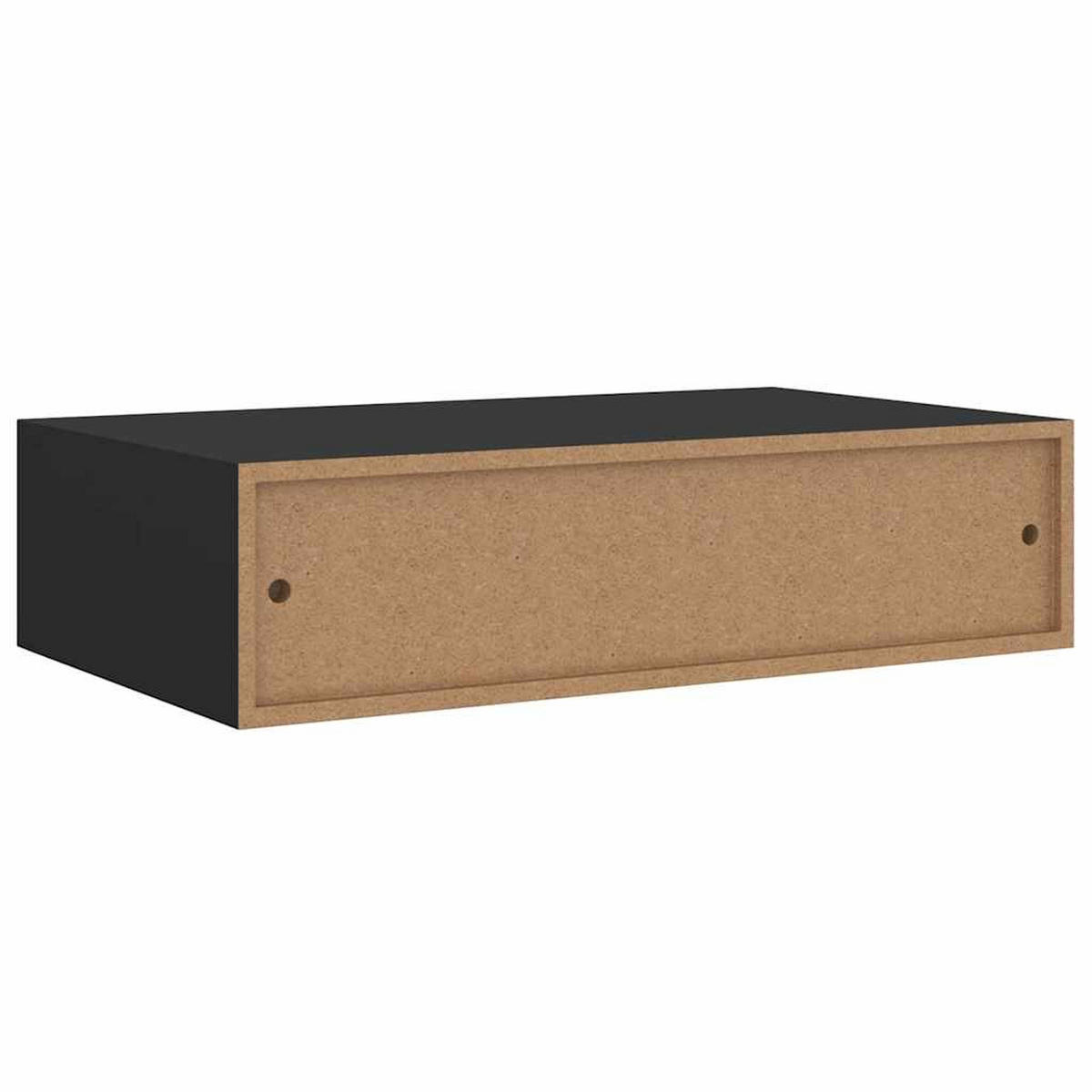 WANDREGALE Mit Schubladen 2Er Set Schwarz 40/23,5/10 Cm Mdf - Schwarz, Holzwerkstoff (23.5/10/40cm) - vidaXL