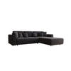 ECKSOFA GUSTO L Monolith 97 Rechts mit Schlaffunktion - Graphitfarben, Textil (279/193cm) - Bedante