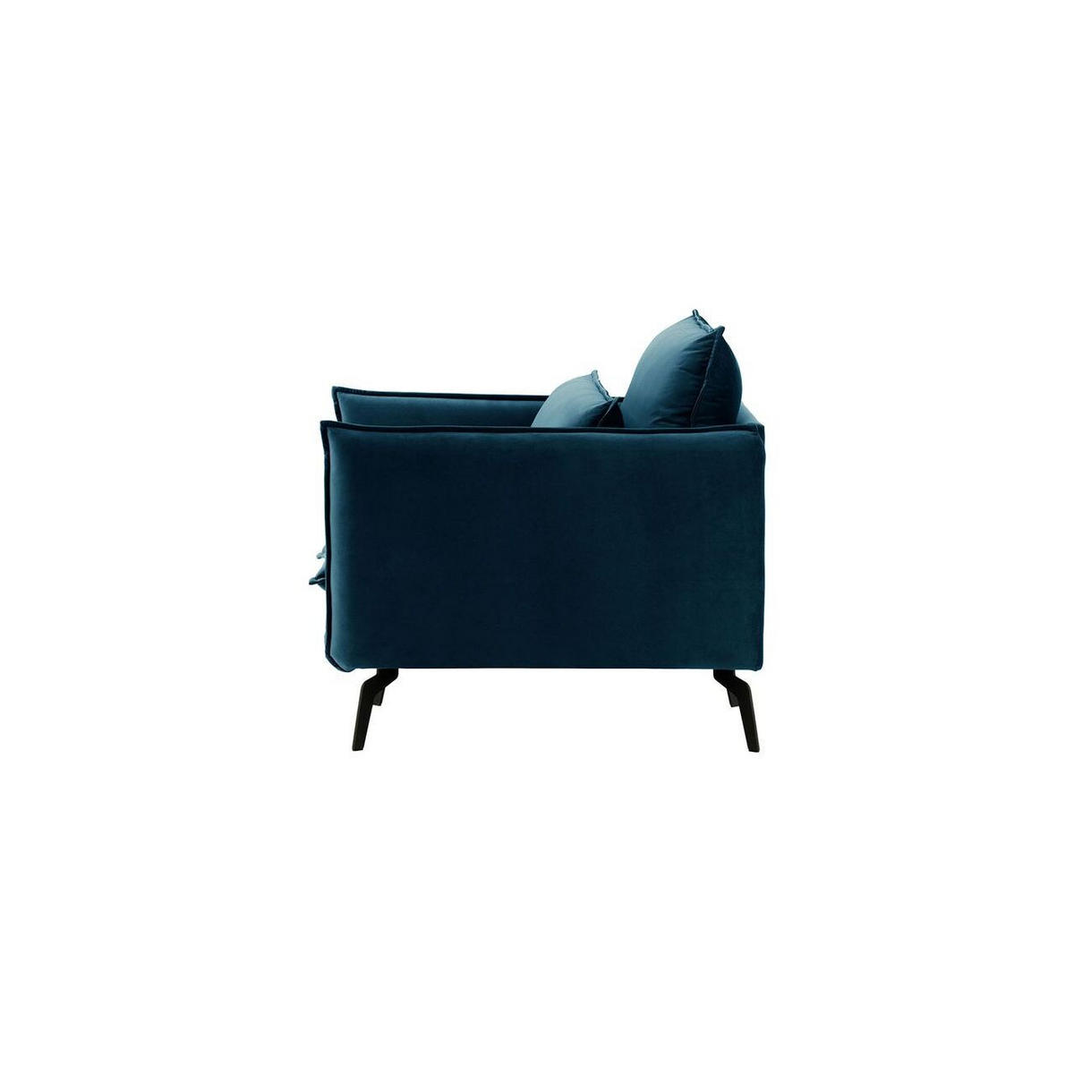 SESSEL Layla-Velluto 11 - Dunkelblau, Holz/Textil (105/95/98cm)