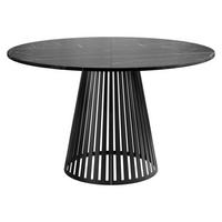 ESSTISCH ausziehbar Cone 120 - Schwarz, Holzwerkstoff/Metall (120/120/76cm) - MIRJAN24