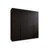 DREHTÜRENSCHRANK Mila I 200 - Schwarz, Holzwerkstoff/Kunststoff (200/202/52cm) - MIRJAN24
