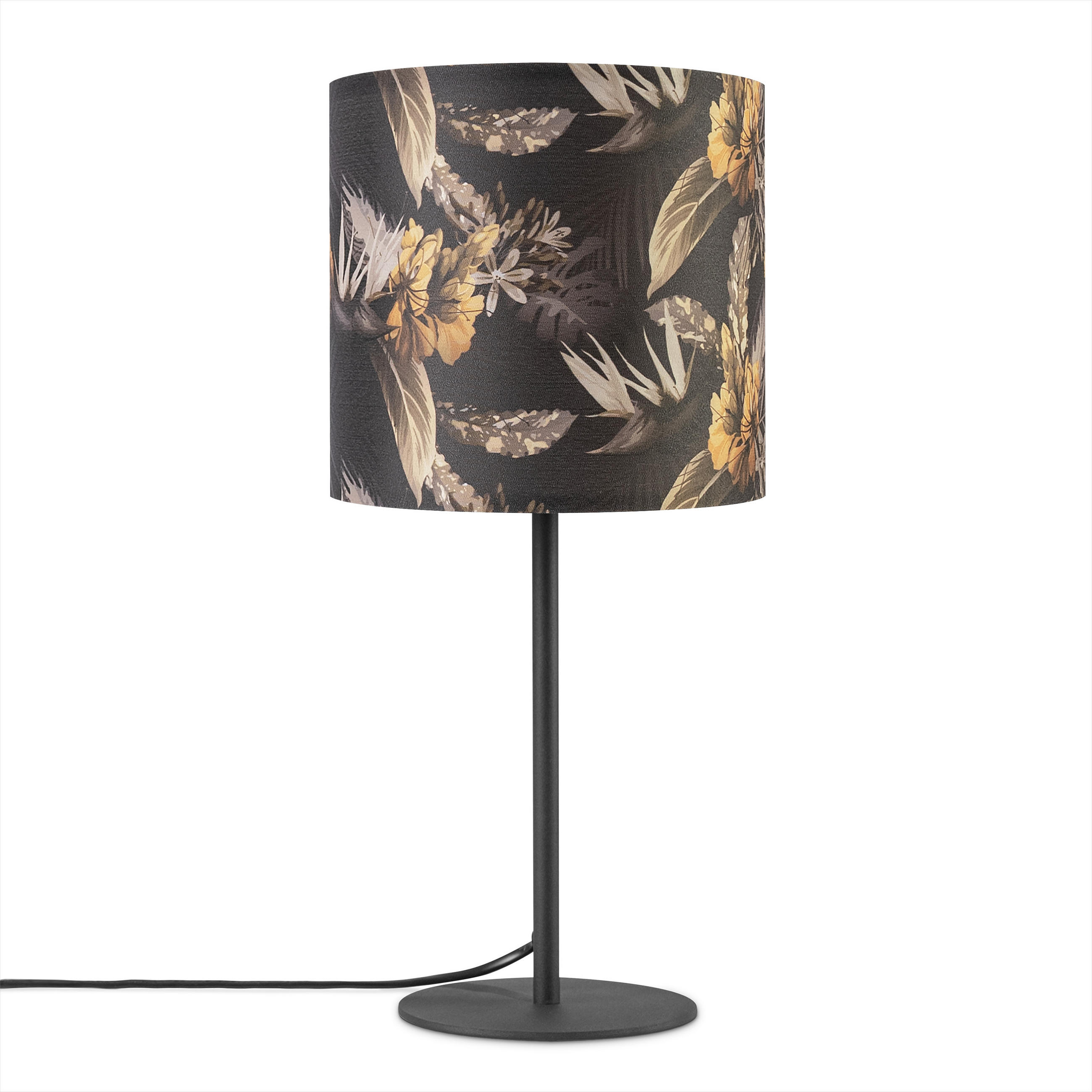 TISCHLAMPE Luca Tl Flo 004 - Schwarz, Metall (18/18/36.5cm) - Paco Home