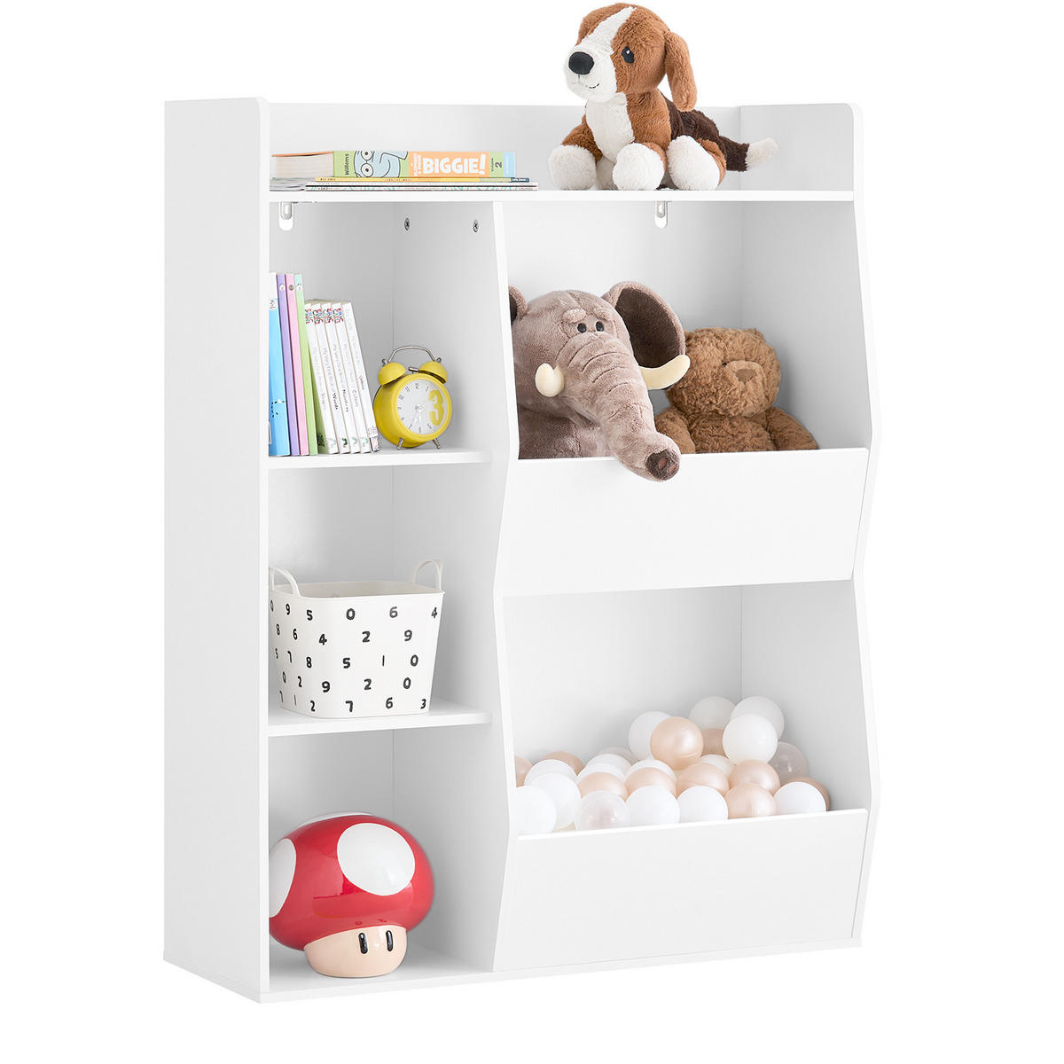 KINDERREGAL Weiß - Weiß, Holzwerkstoff (80/104/34cm) - SoBuy