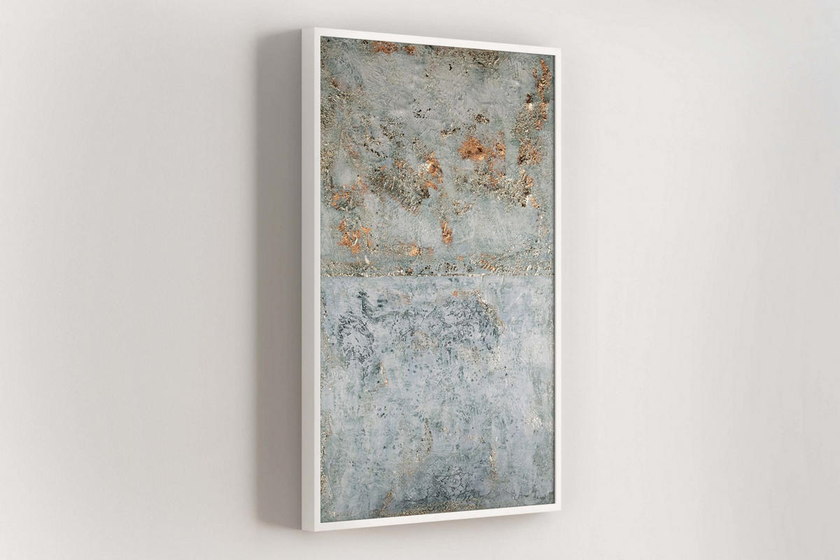 OLEJOMAĽBA 80/120 cm, Zvieratá - sivá, drevo/textil (80/120cm) - KUNSTLOFT