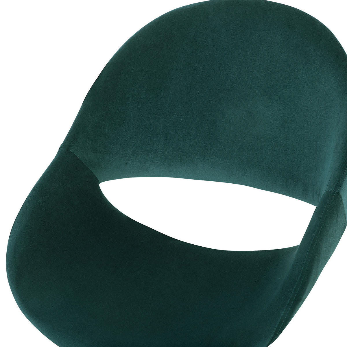 BÜROSTUHL Samtstoff Grün Selma - Grün, Textil/Metall (62/84/62cm) - Beliani