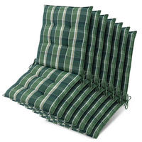 NIEDERLEHNER Sun-NL 105x50x8cm Grün-Kariert (7tlg) - Dunkelgrün, Textil (50/100cm) - Beautissu 