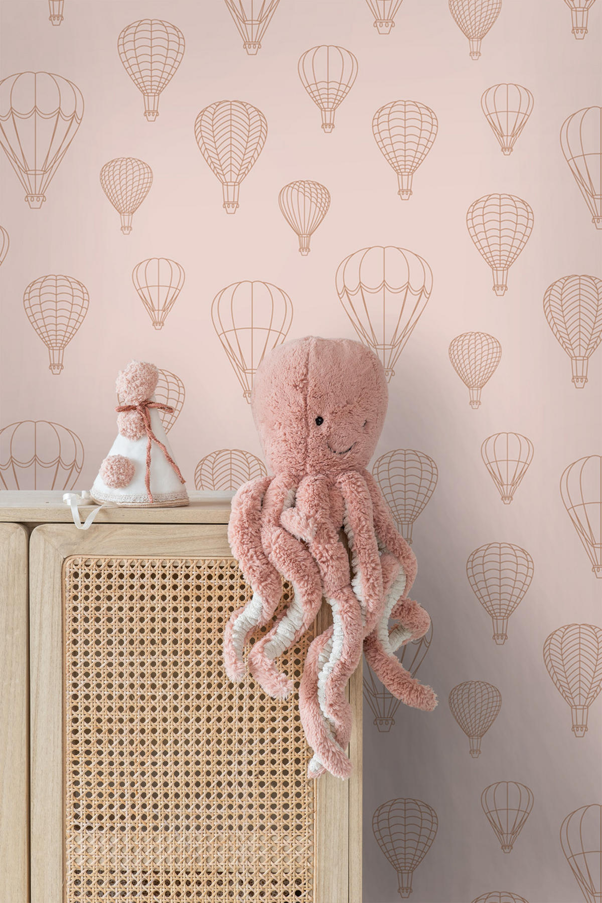 TAPETE Luftballons 50 x 900 cm - Pink, Papier (50/0.1cm) - ESTAhome