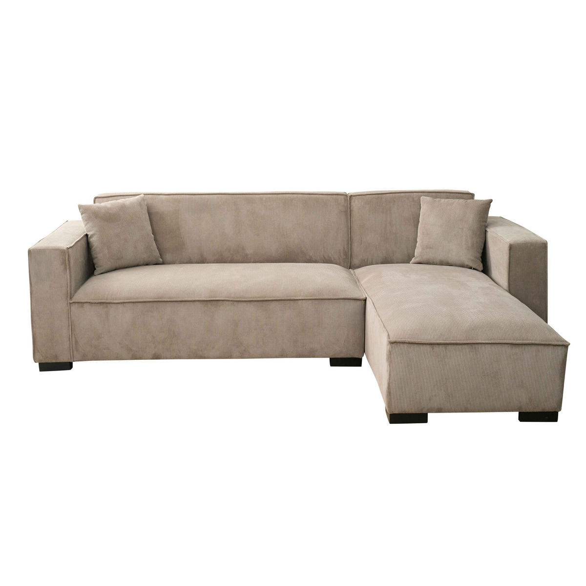 SOFA 3-Sitzer, Taupe - Taupe, Textil (160/247cm) - Oviala