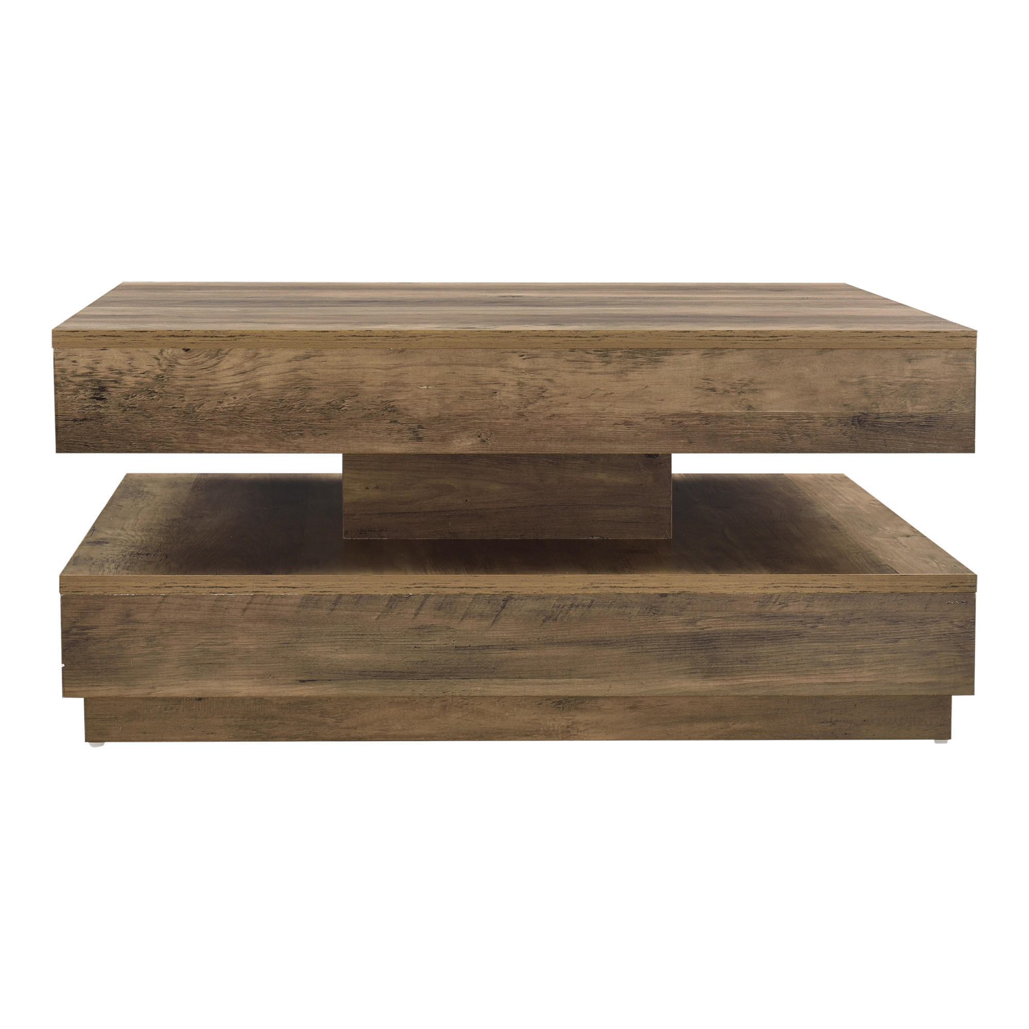 COUCHTISCH Florenz 76/76/38 cm - Braun, Holzwerkstoff (76/76/38cm) - [en.casa]