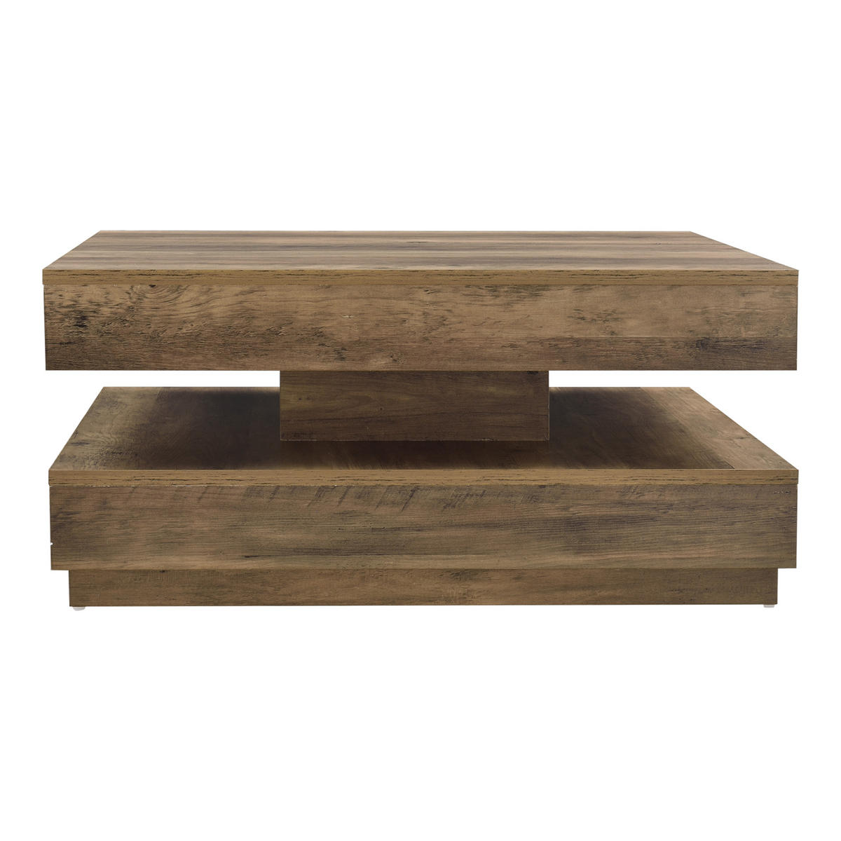COUCHTISCH Florenz 76/76/38 cm - Braun, Holzwerkstoff (76/76/38cm) - [en.casa]