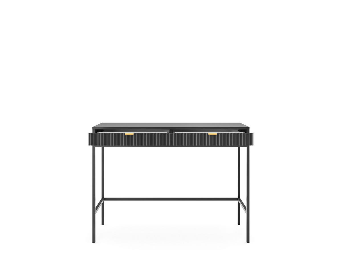 SCHMINKTISCH ZOVA Schwarz 104x77x50 cm Little table, Freistehend - Schwarz, Holzwerkstoff/Metall (50/104/77cm) - DomoHome