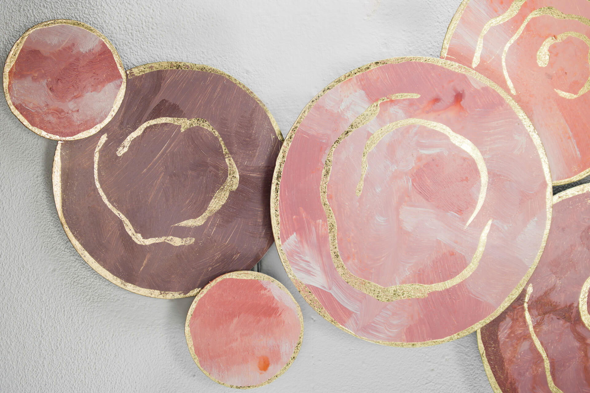 WANDDEKO Rot 120/60 cm - Pink/Rot, Metall (3/60/6cm) - KUNSTLOFT