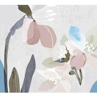 FOTOTAPETE Blumenmuster 270 x 300 cm - Multicolor, Papier (270/300cm) - Sanders & Sanders