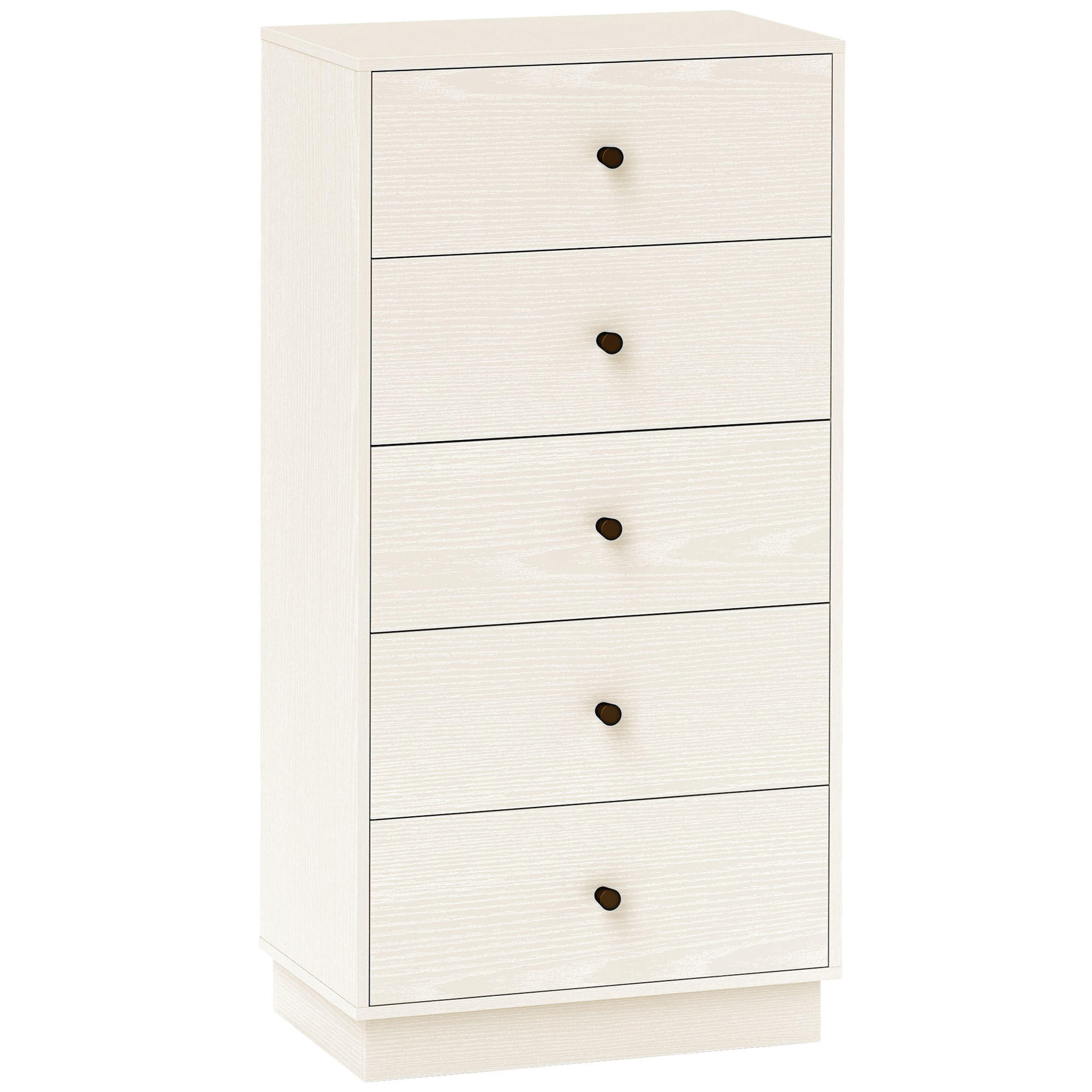 KOMMODE Creme 47/29/95 cm - Creme, Holzwerkstoff (47/95/29cm) - PANGIVO