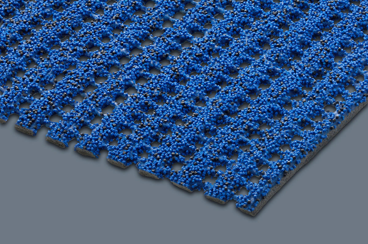 SICHERHEITSMATTE SafeStep PRO Blau 1,20 x 4,50 Meter - Blau, Kunststoff (120/450cm) - Melius Vivere