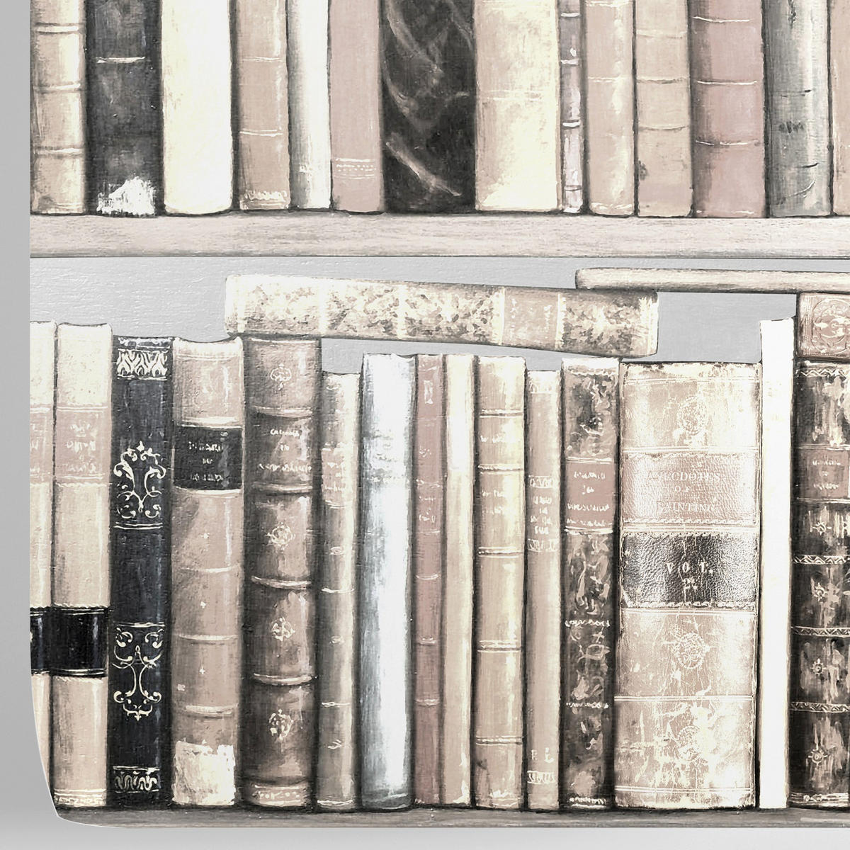 TAPETE Bücher aus echtem Papier, 200x280cm, 8 Bögen - Weiß, Papier (200/280cm) - WALLPAPERS4BEGINNERS