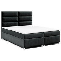 BOXBETT mit Bettkasten Trinity K-4 Bonellfederkern - Schwarz, Holz/Holzwerkstoff (140/200cm) - Best For Home
