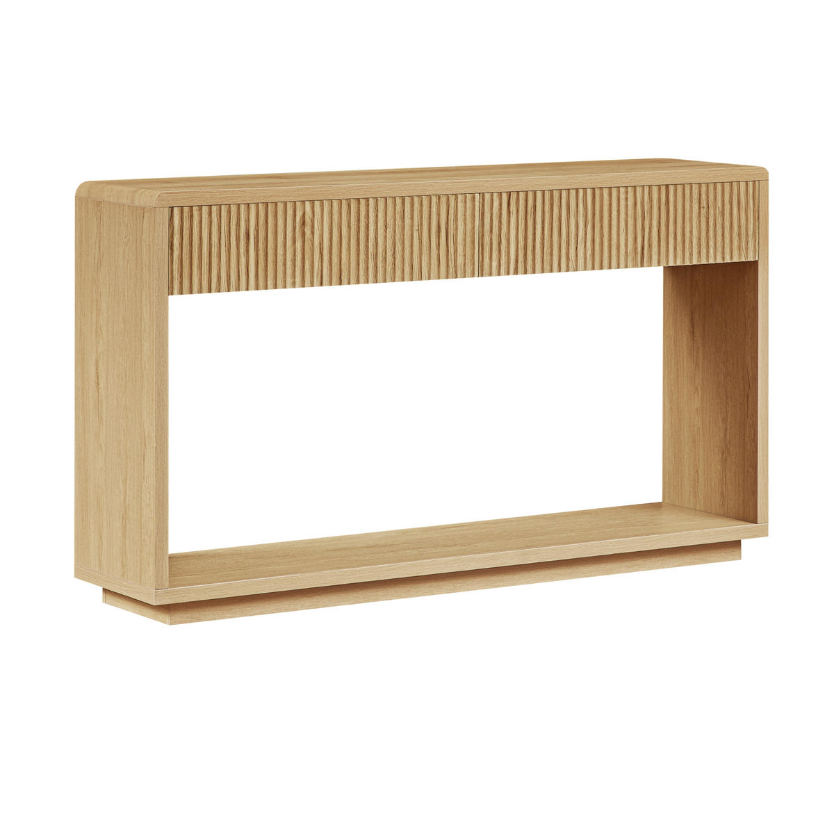 KONSOLENTISCH mit 2 Schubladen Helle Eiche 150 cm - Naturfarben, Holzwerkstoff (150/35/85cm)