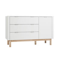 DĚTSKÁ KOMODA Miloo Bílá - bílá, kompozitní dřevo (144.5/90.5/52.5cm) - Petits-meubles