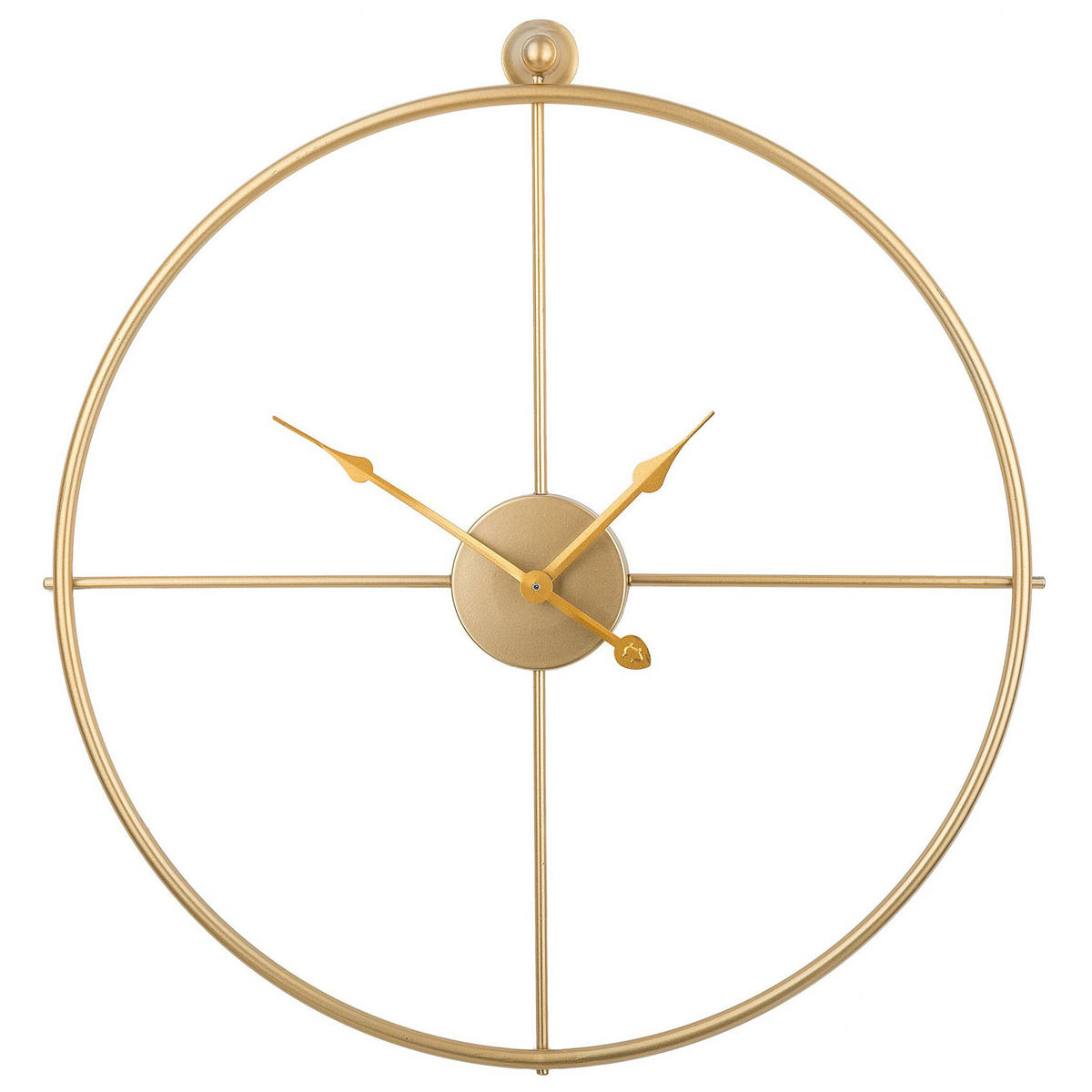 WANDUHR Metall gold Zuchwil - Goldfarben, Metall (50/50/2cm) - Beliani
