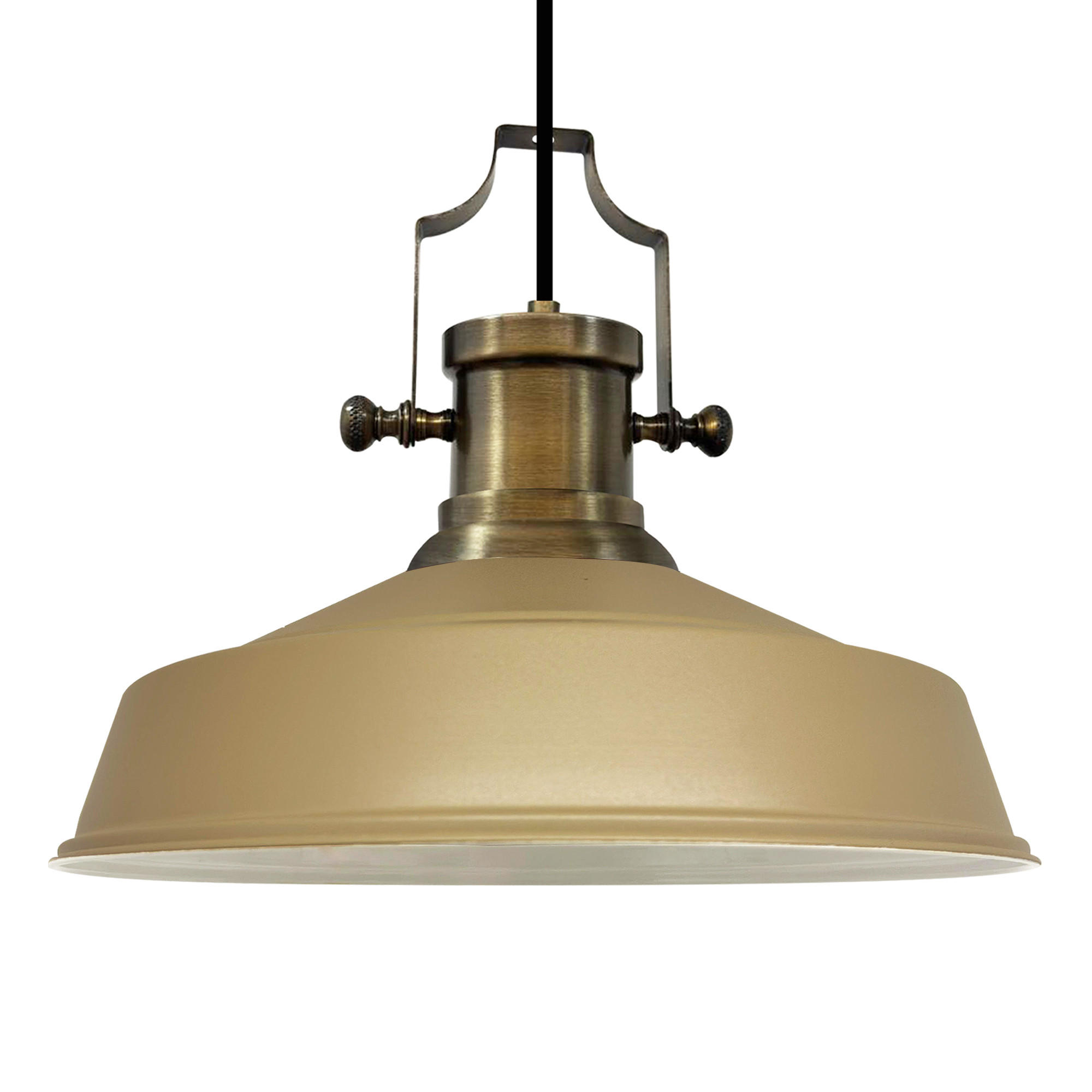 PENDELLEUCHTE Asletl 40/30 cm - Beige, Metall (30/40/36cm) - Bamyum