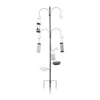 VOGELFUTTERSTATION - Grau, Metall (55.9/231/5cm) - Relaxdays