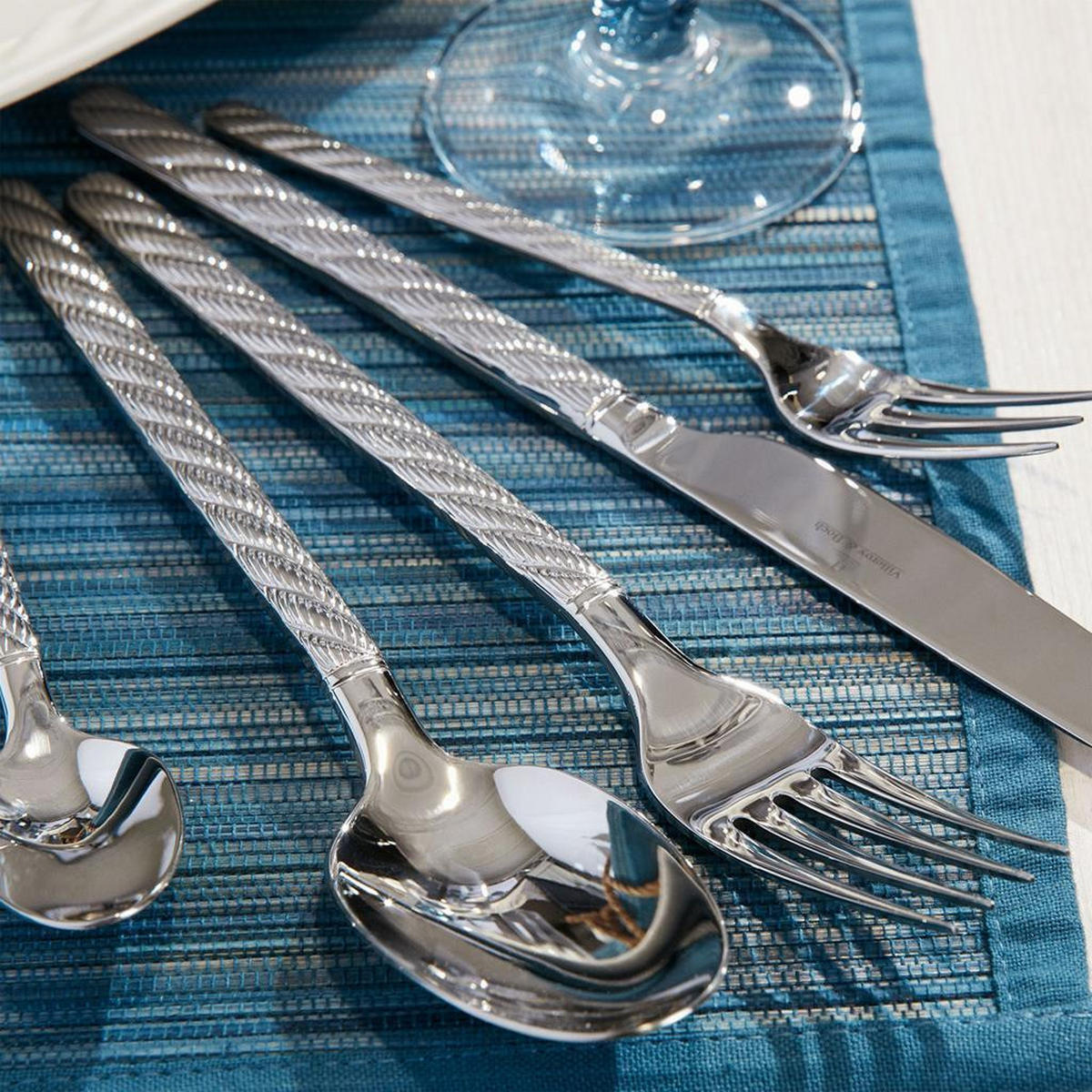 TAFELBESTECK Montauk silber 24er Set - Silberfarben, Metall - Villeroy & Boch
