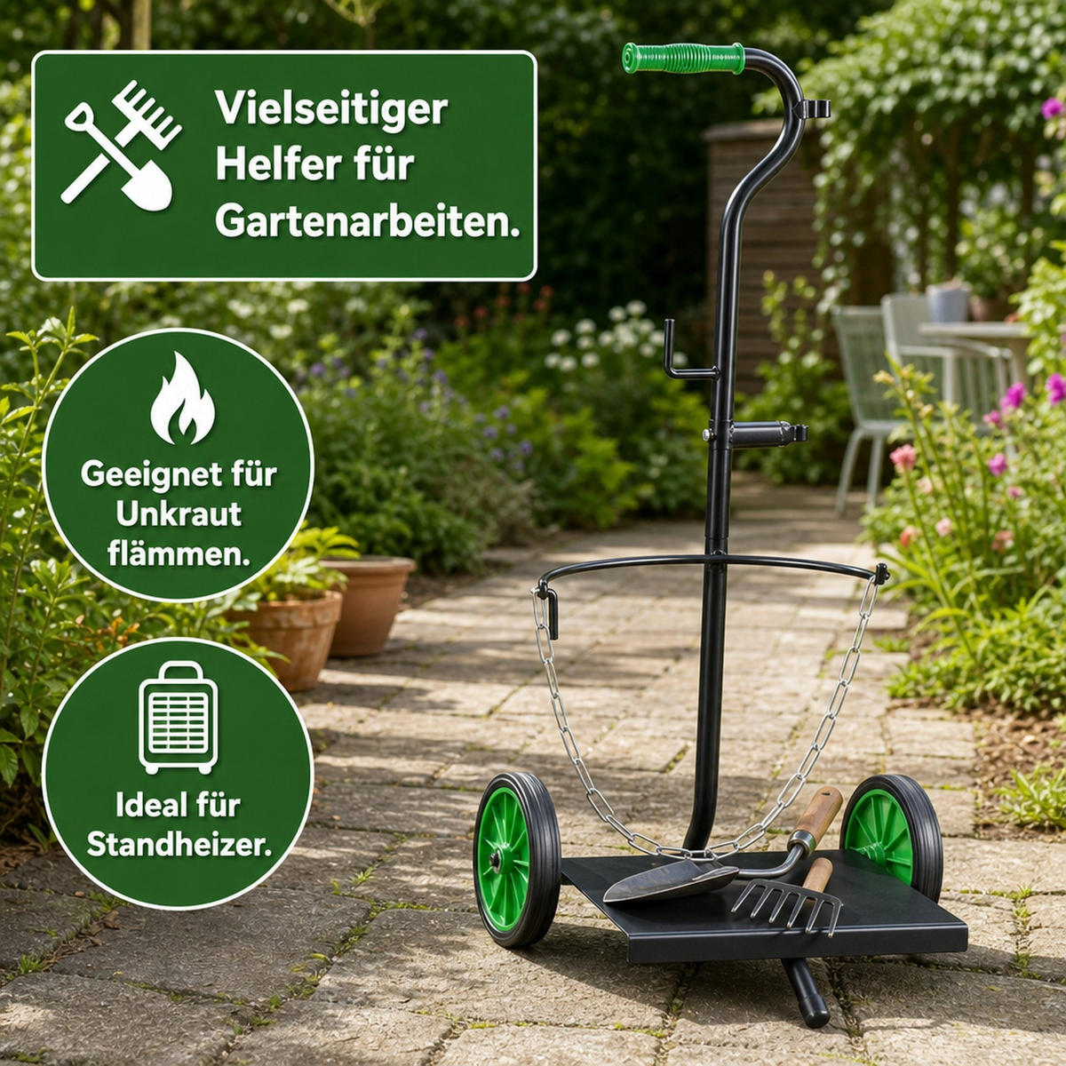 TRANSPORTWAGEN - Schwarz, Metall (385/309/907cm) - Westfalia